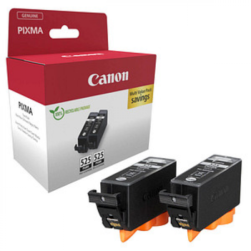 Canon PGI-525 PGBK Twin-Pack  schwarz Druckerpatronen, 2er-Set