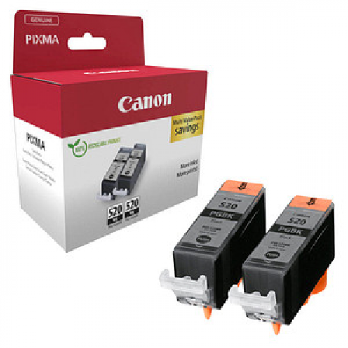 Canon PGI-520 BK Twin-Pack  schwarz Druckerpatronen, 2er-Set