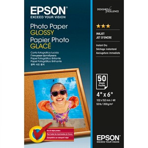 EPSON Fotopapier S042547 10,0 x 15,0 cm glänzend 200 g/qm 50 Blatt