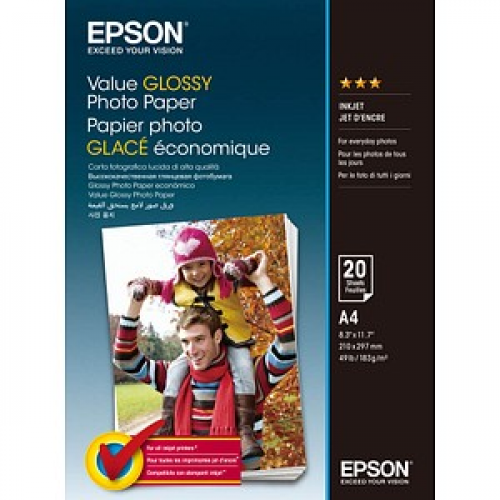 EPSON Fotopapier C13S400035 DIN A4 hochglänzend 183 g/qm 20 Blatt