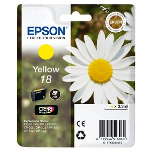 EPSON 18 / T1804  gelb Druckerpatrone