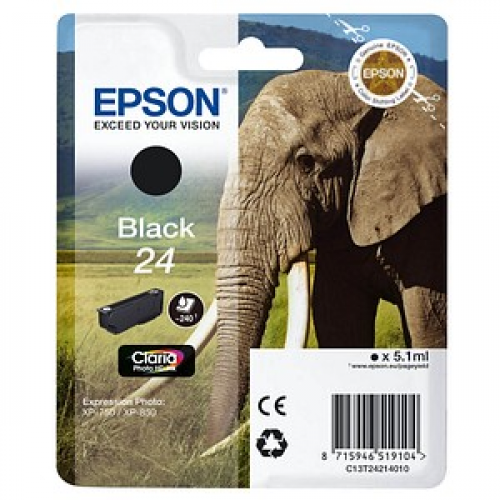 EPSON 24 / T2421  Foto schwarz Druckerpatrone