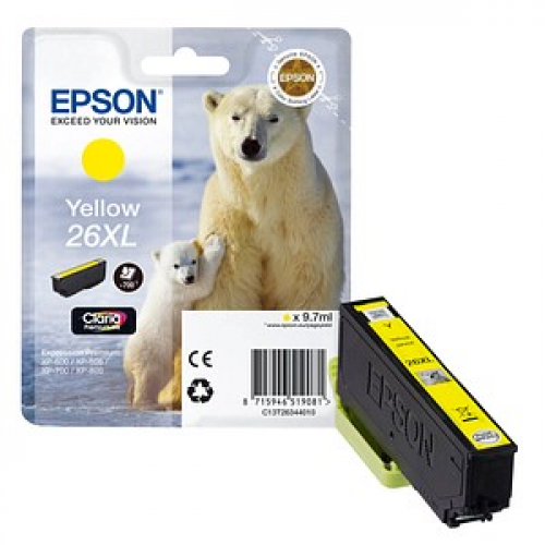 EPSON 26XL / T2634XL  gelb Druckerpatrone