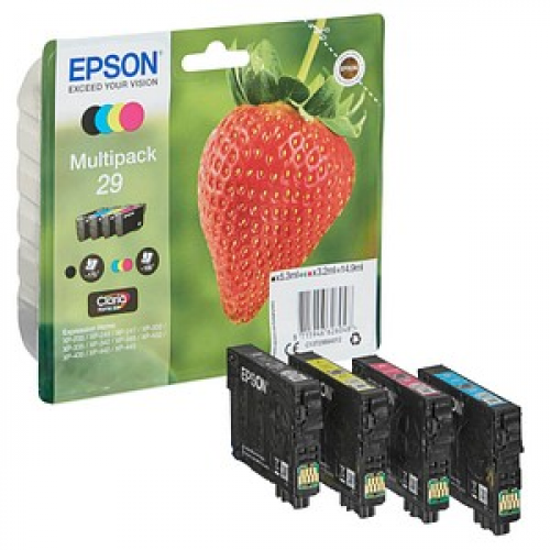 EPSON 29 / T2986  schwarz, cyan, magenta, gelb Druckerpatronen, 4er-Set