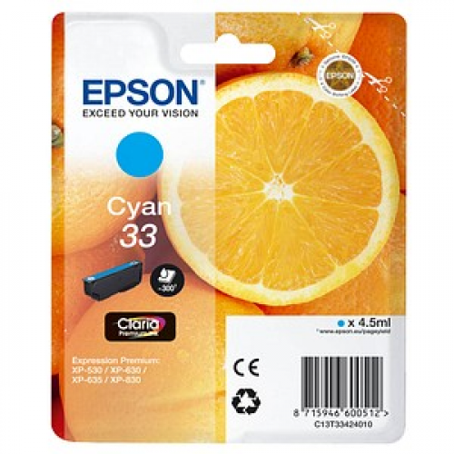 EPSON 33 / T3342  cyan Druckerpatrone