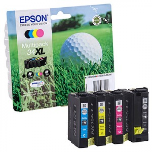 EPSON 34XL / T3476XL  schwarz, cyan, magenta, gelb Druckerpatronen, 4er-Set