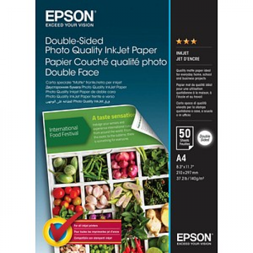 EPSON Fotopapier C13S400059 DIN A4 matt 140 g/qm 50 Blatt