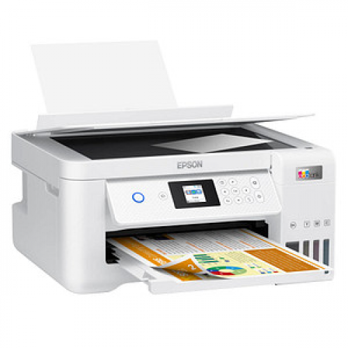 AKTION: EPSON EcoTank ET-2856 3 in 1 Tintenstrahl-Multifunktionsdrucker weiß mit CashBack