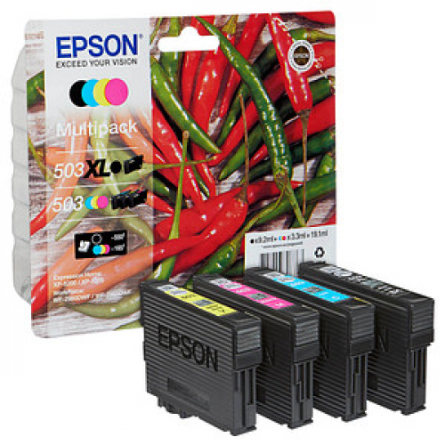 EPSON 503/503XL T09R94  schwarz, cyan, magenta, gelb Druckerpatronen, 4er-Set