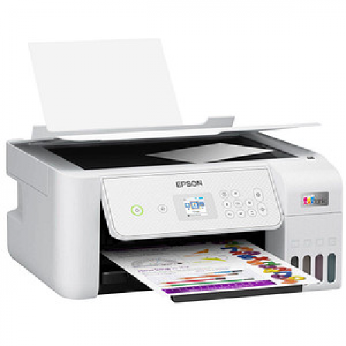 AKTION: EPSON EcoTank ET-2876 3 in 1 Tintenstrahl-Multifunktionsdrucker weiß mit CashBack