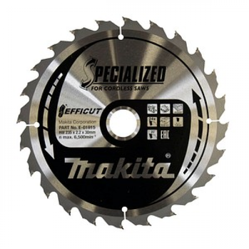 makita E-01915 EFFICUT Kreissägeblatt 235,0 mm, 24 Zähne