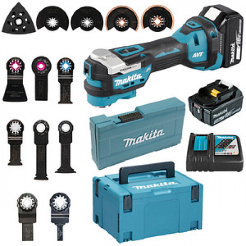 makita DTM52T1JX2 Akku-Multifunktionswerkzeug 18,0 V, mit 1 Akku