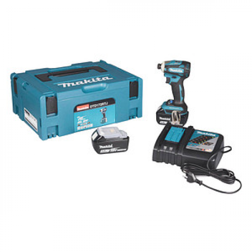 makita DTD172RTJ Akku-Schlagschrauber 18,0 V, mit 2 Akkus