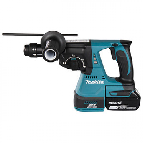 makita DHR243RTJB Akku-Kombihammer-Set 18,0 V, mit 2 Akkus