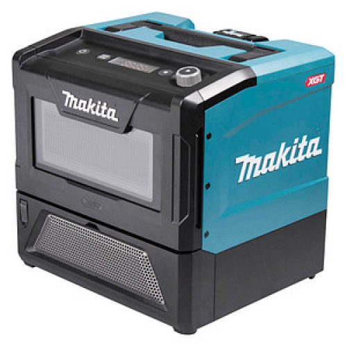 makita MW001GZ Akku-Mikrowelle 350/500 W blau/schwarz