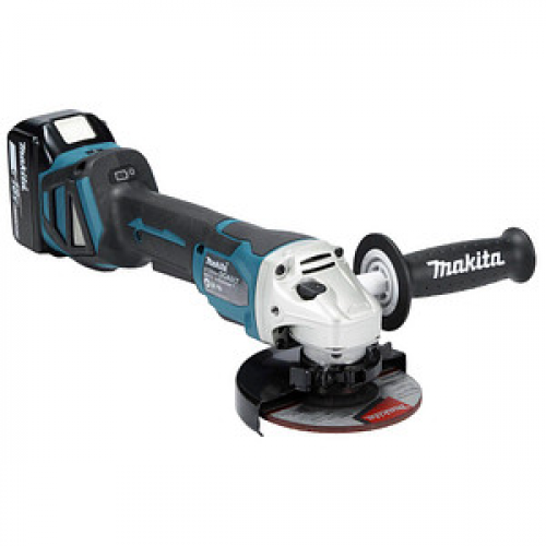 makita DGA517RTJ Akku-Winkelschleifer 18,0 V, mit 2 Akkus