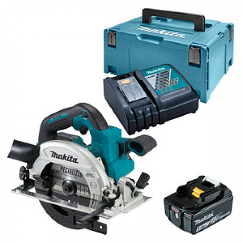 makita DHS660RTJ Akku-Handkreissäge-Set 18,0 V, mit 2 Akkus