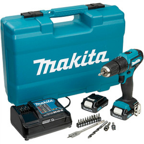 makita HP333DSAX1 Akku-Schlagbohrschrauber-Set 12,0 V, mit 2 Akkus