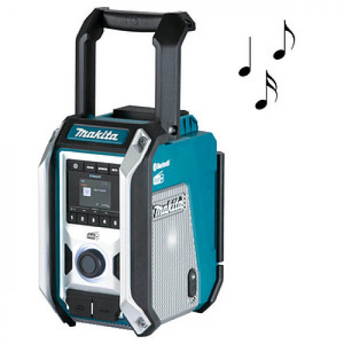 makita DMR115 Baustellenradio blau, schwarz