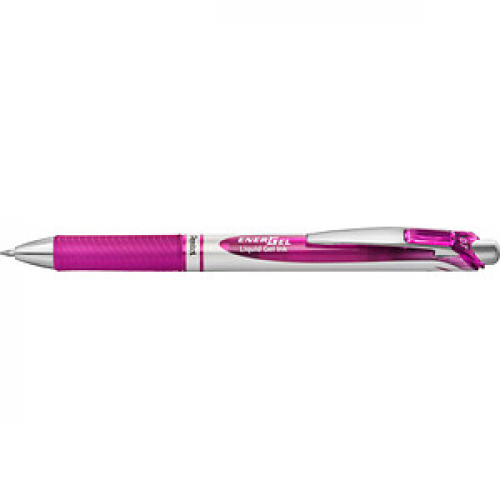 Pentel EnerGel BL77 Gelschreiber magenta/silber 0,35 mm, Schreibfarbe: pink, 1 St.