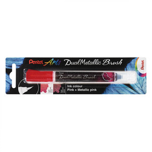 Pentel Dual Metallic Brush XGFH-DPX Brush-Pen pink, 1 St.