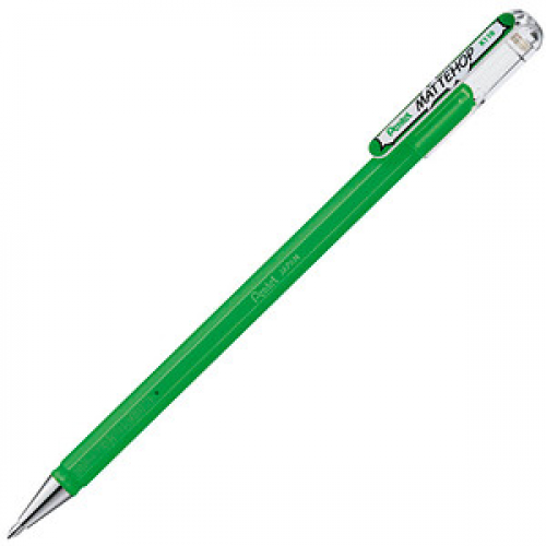 Pentel Mattehop Gelschreiber 0,5 mm, Schreibfarbe: grün, 1 St.