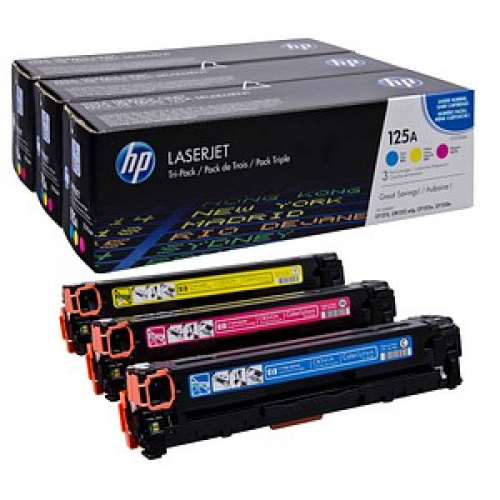 HP 125A (CF373AM) cyan, magenta, gelb Tonerkartuschen, 3er-Set