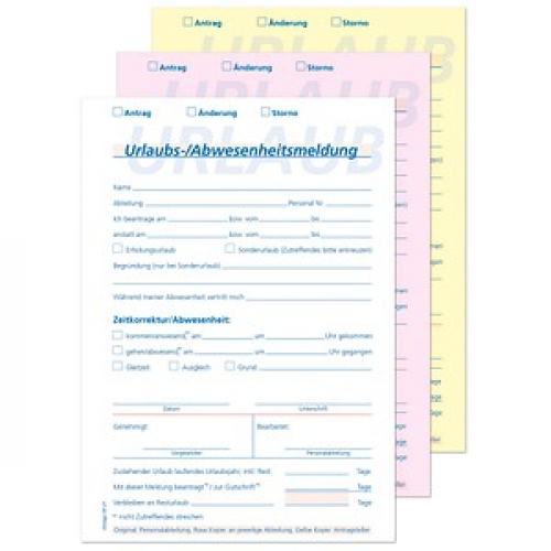 OMEGA Urlaubsantrag Formularbuch OF21