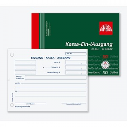 OMEGA Kassa-Ein-& Ausgang Formularbuch 926 OK