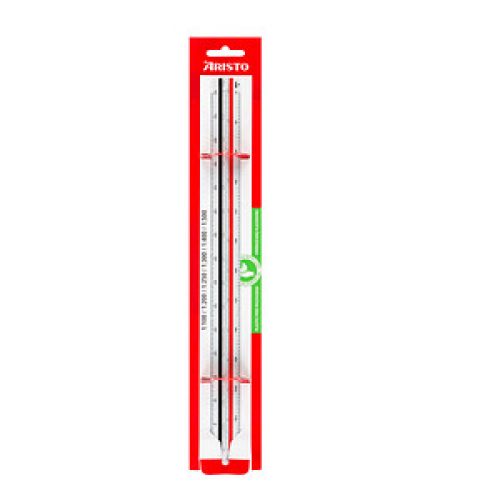 ARISTO Dreikantmaßstab B, weiß
