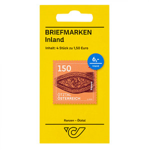 Österreichische Post 1,50 € Briefmarken ECO M "Ranzen - Ötztal" selbstklebend 4 St.