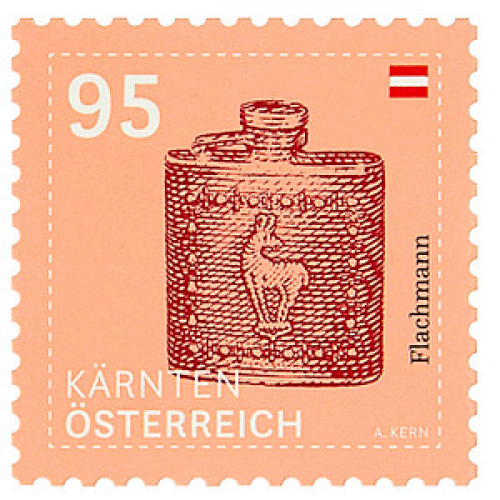 Österreichische Post 0,95 € Briefmarken ECO S "Flachmann – Kärnten" selbstklebend 25 St.