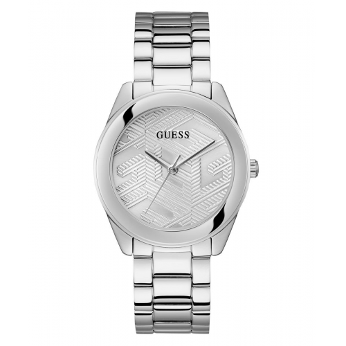 Guess GW0606L1 Damenuhr Cubed Silberfarben