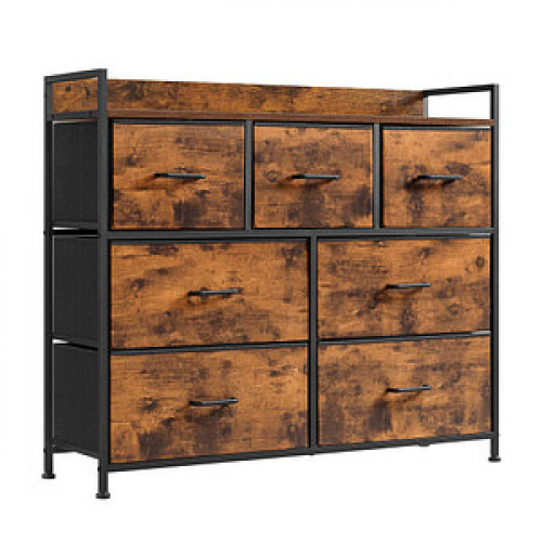 SONGMICS Sideboard, LTS137B01 braun 98,0 x 28,5 x 85,0 cm