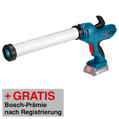 AKTION: BOSCH Professional GCG 18V-600 Akku-Kartuschenpistole 310,0/400,0 ml 18,0 V mit Prämie nach Registrierung