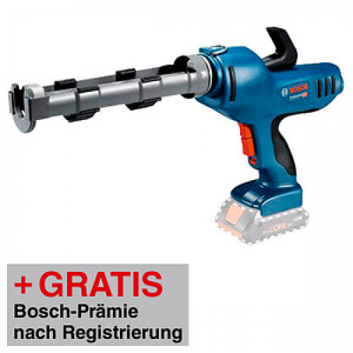 AKTION: BOSCH Professional GCG 18V-310 Akku-Kartuschenpistole bis 310,0 ml 18,0 V mit Prämie nach Registrierung