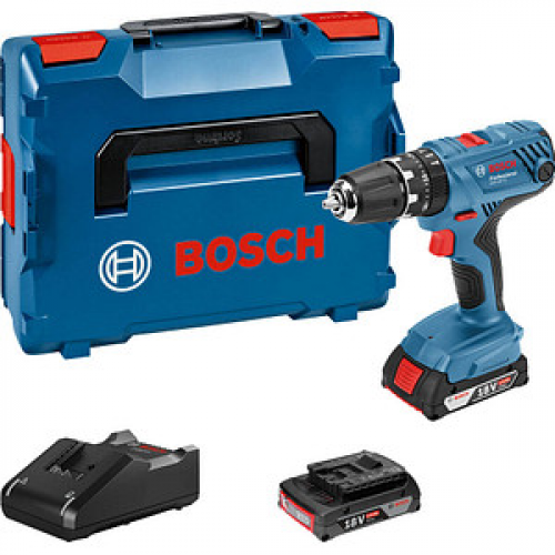 BOSCH Professional GSB 18V-21 Akku-Schlagbohrschrauber-Set 18,0 V, mit 2 Akkus