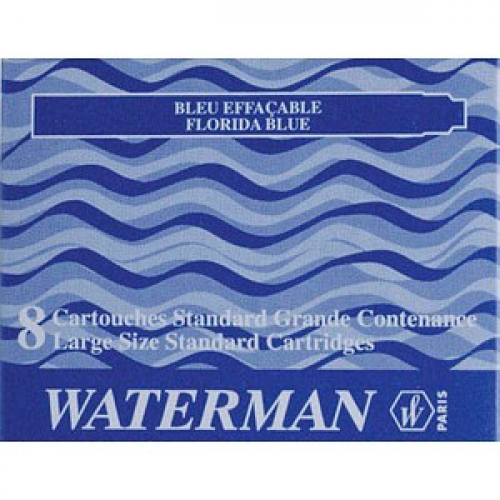 WATERMAN S0713021 Tintenpatronen für Füller blau 8 St.