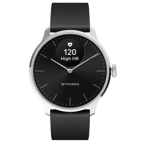 Withings HWA11-Model 5-All-Int Damenuhr ScanWatch Light Silberfarben/Schwarz