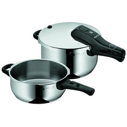 WMF Schnellkochtopf-Set Perfect silber 22,0 cm 2-tlg.