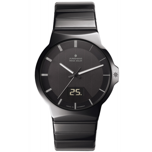 Junghans 18/1133.44 Funk-Solar Herrenuhr Force Keramik