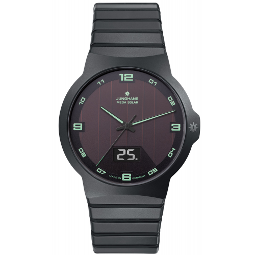 Junghans 18/1436.44 Funk-Solar Herrenuhr Force Keramik