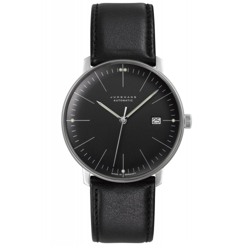 Junghans 27/4701.02 max bill Herren-Automatikuhr mit Saphirglas Schwarz