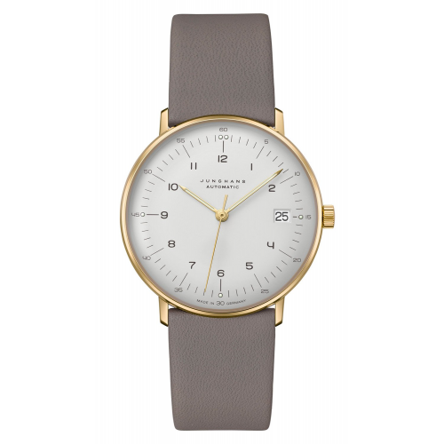 Junghans 27/7108.02 max bill Armbanduhr Kleine Automatic Grau/Goldfarben