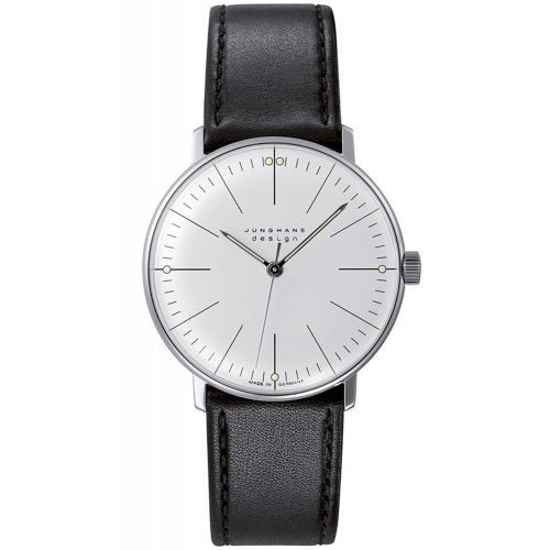 Junghans 27/3700.02 max bill Handaufzug Armbanduhr mit Saphirglas