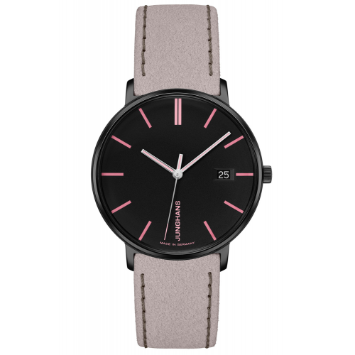 Junghans 47/4256.00 Damenuhr Form Grau/Schwarz