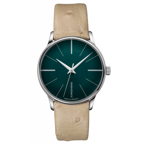 Junghans 27/3343.00 Meister Damenuhr Automatic Beige/Dunkelgrün