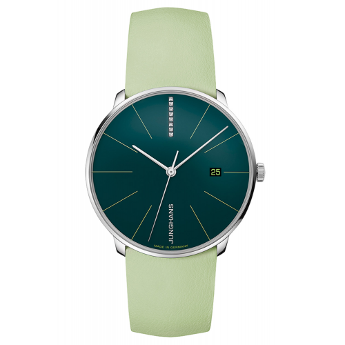 Junghans 27/4357.00 Damenuhr Meister Fein Automatic mit Diamanten Grün