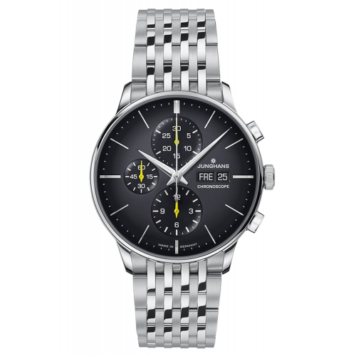 Junghans 27/4429.46 Herren-Automatikuhr Meister Chronoscope Stahl