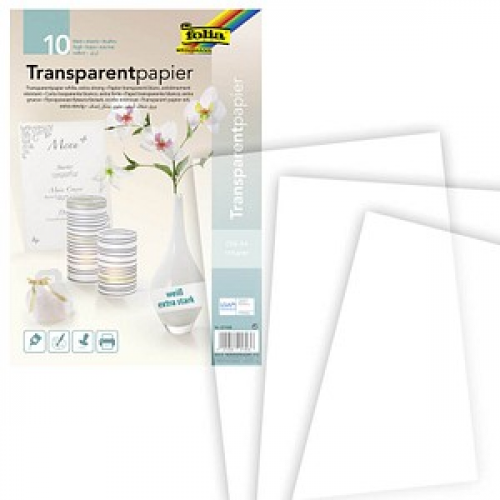 folia Transparentpapier 115 g/qm, 10 Blatt